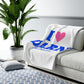 I Heart DARN Sherpa Fleece Blanket