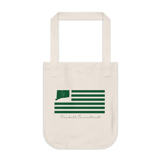 Trumbull Connecticut St Patrick’s Day Flag Organic Canvas Tote Bag