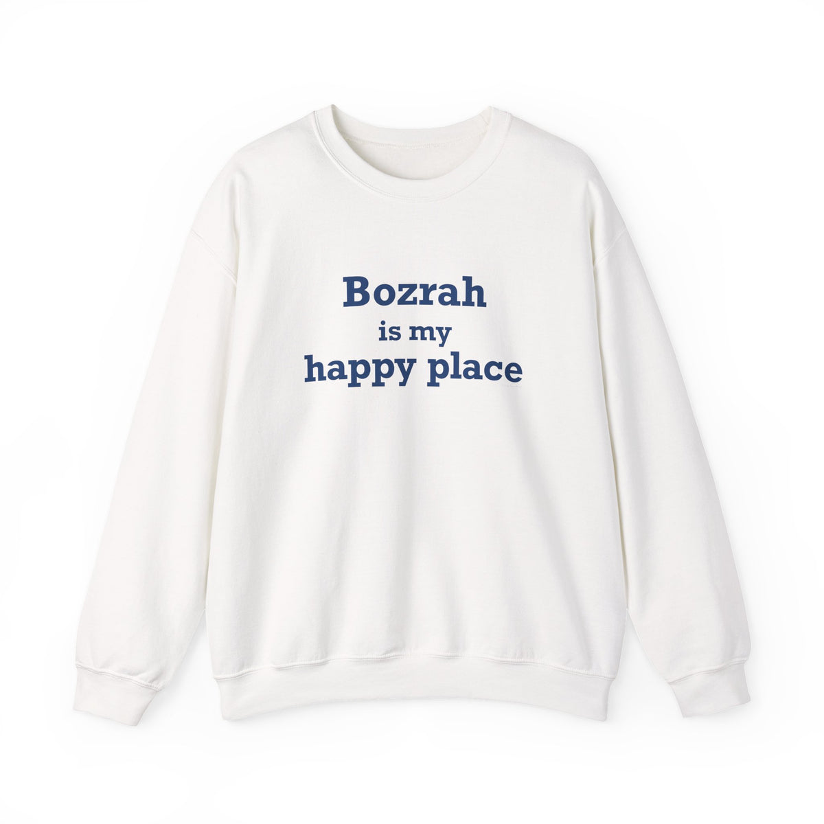 Bozrah is My Happy Place Unisex Heavy Blend™ Crewneck Sweatshirt
