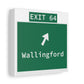 Vintage WCP Exit 64 Sign Matte Canvas, Stretched, 1.25"