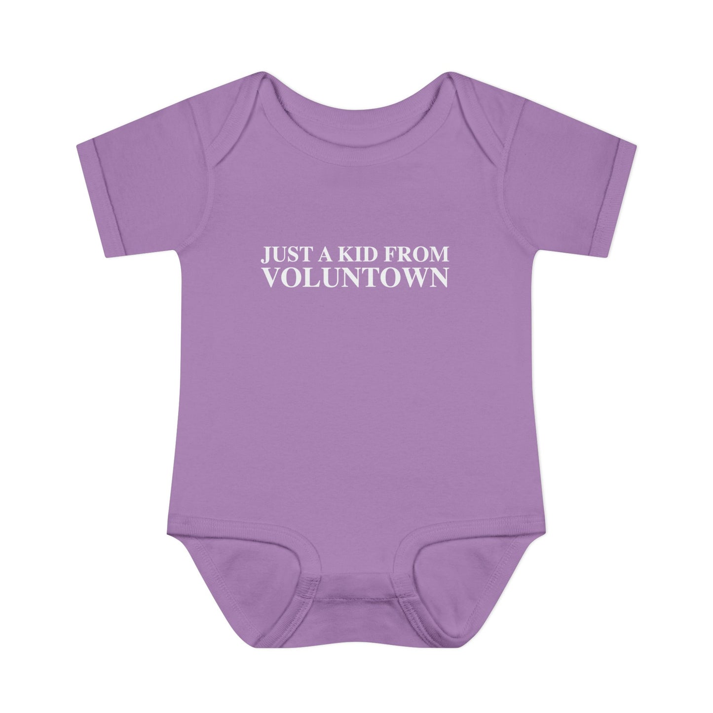 Just a kid from Voluntown Infant Baby Rib Bodysuit