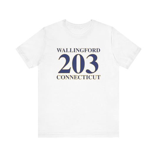 Wallingford 203 Connecticut Unisex Jersey Short Sleeve Tee