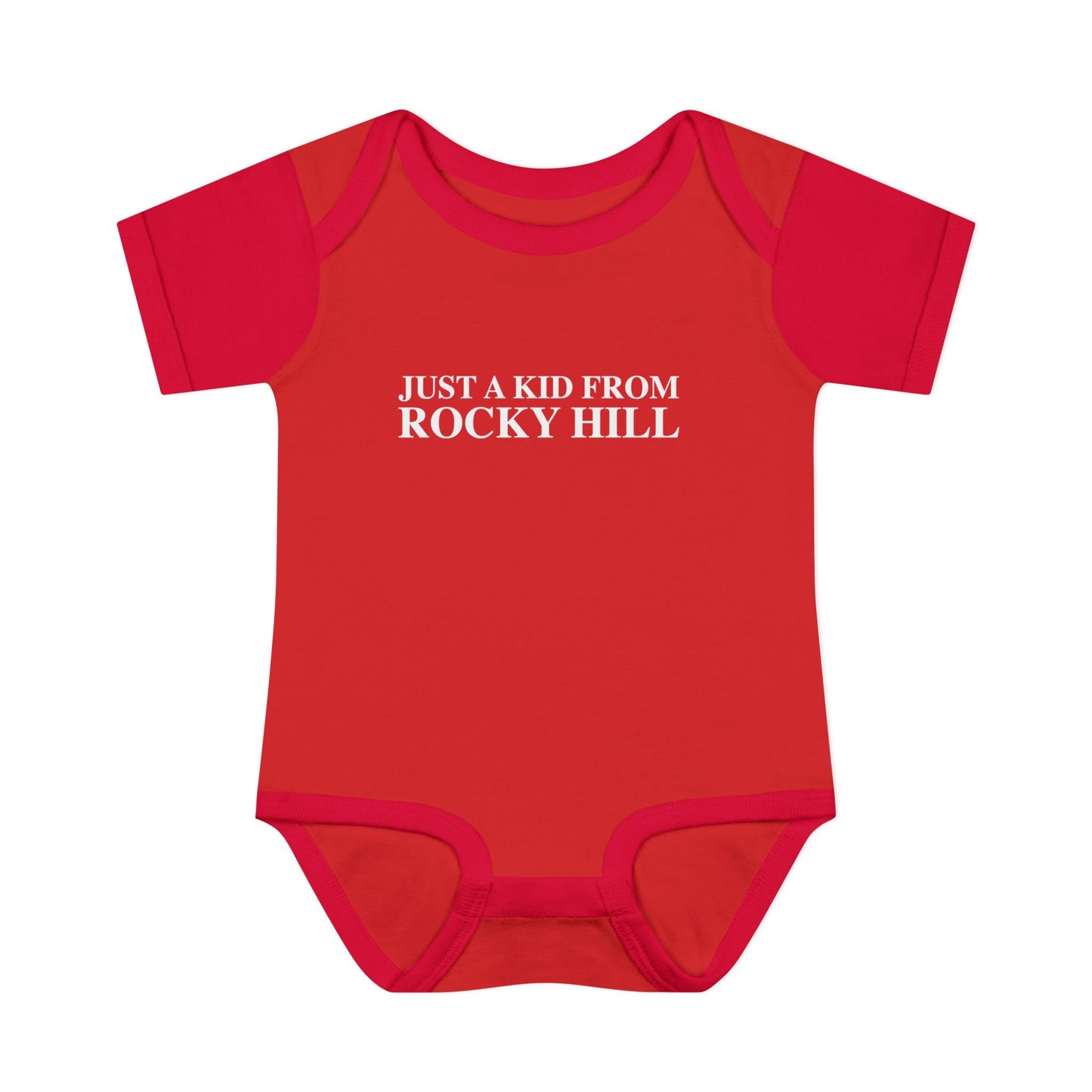 Just a kid from Rocky Hill Infant Baby Rib Bodysuit