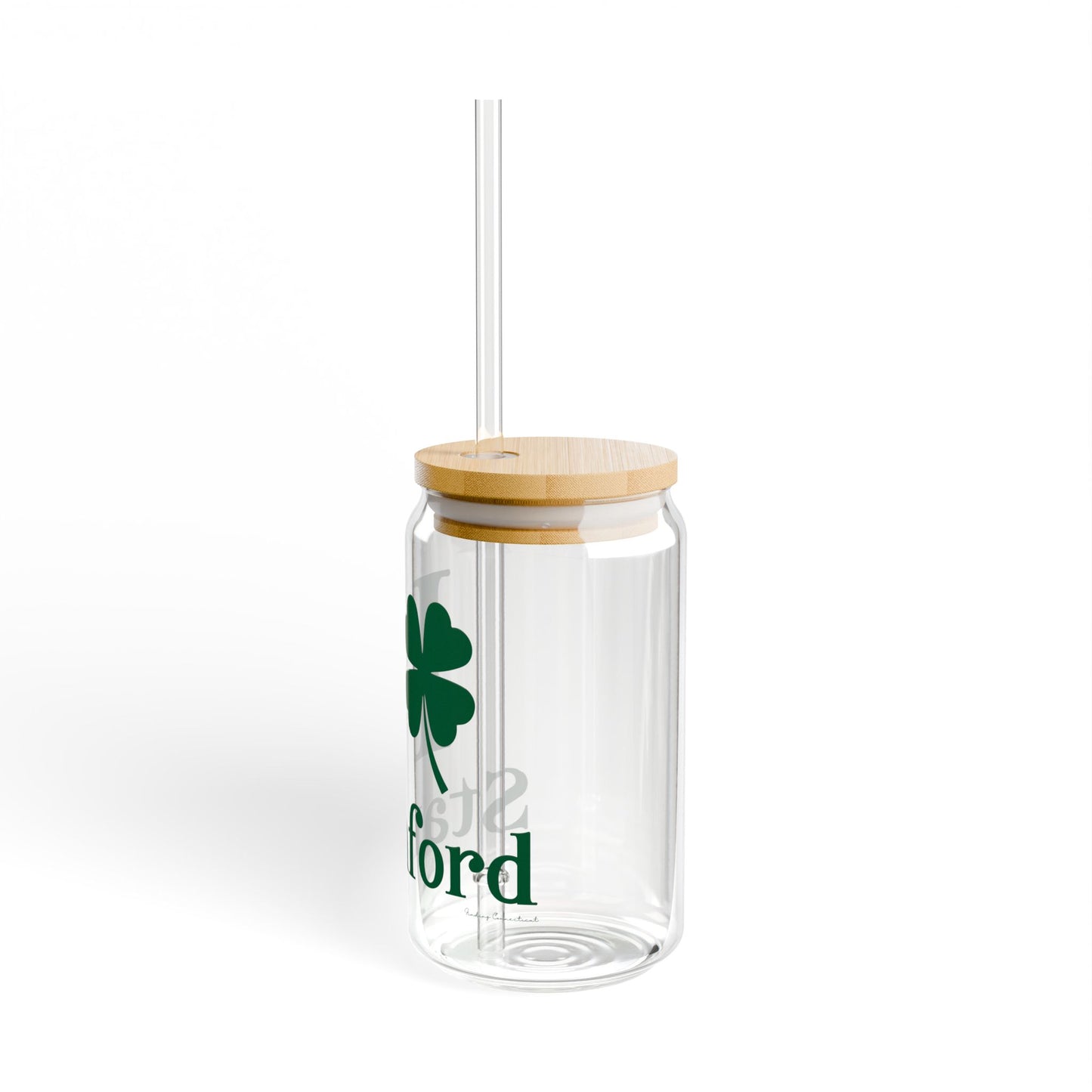 I Clover Stamford Sipper Glass, 16oz
