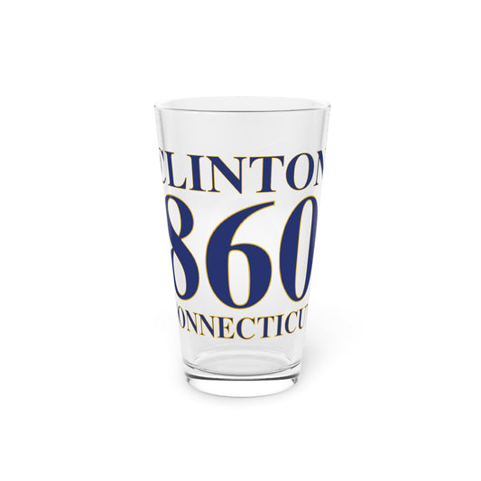 Clinton 860 Connecticut Pint Glass, 16oz