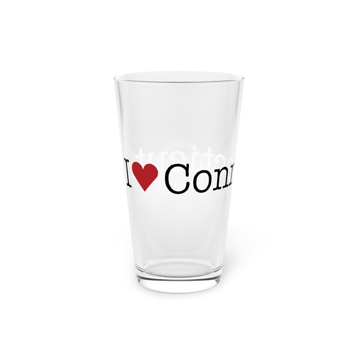 I Heart Connecticut. Pint Glass, 16oz