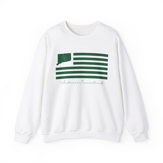 Andover Connecticut St. Patrick’s Day Flag Unisex Heavy Blend™ Crewneck Sweatshirt