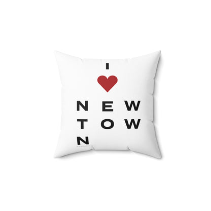 Newtown Vision Spun Polyester Square Pillow