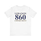 Lebanon 860 Connecticut Unisex Jersey Short Sleeve T-Shirt