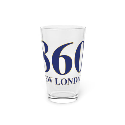 860 New London  Pint Glass, 16oz
