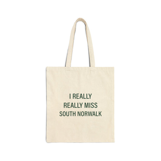 I Really Really Miss South Norwalk Cotton Canvas Tote Bag