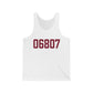 06807 - Greenwich Connecticut Zip Code Unisex Jersey Tank Top