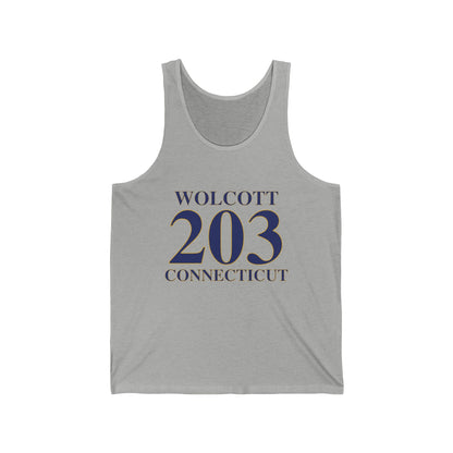 Wolcott 203 Connecticut Unisex Jersey Tank Top