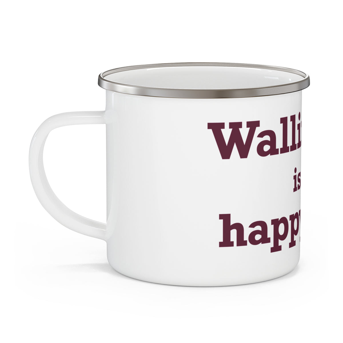 Wallingford is My Happy Place Enamel Camping Mug