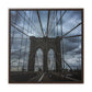 In the middle of the bridge Gallery Canvas Wraps, Square Frame