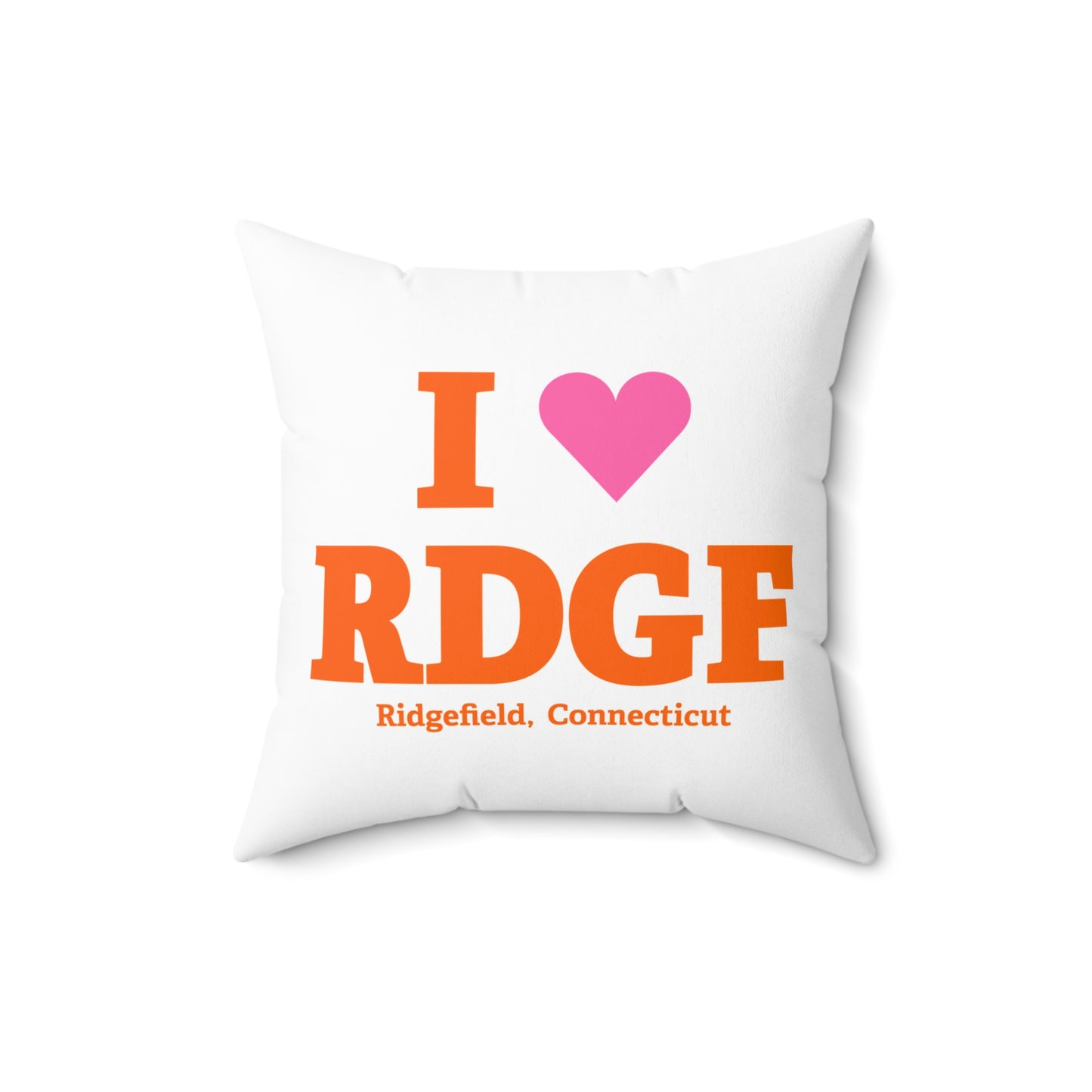 I Heart RDGF Spun Polyester Square Pillow