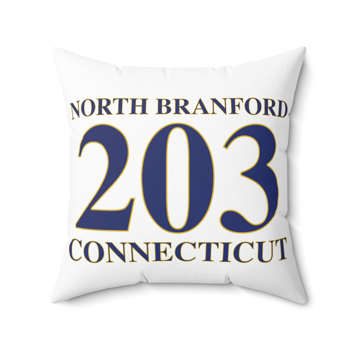 North Branford 203 Connecticut Polyester Square Pillow
