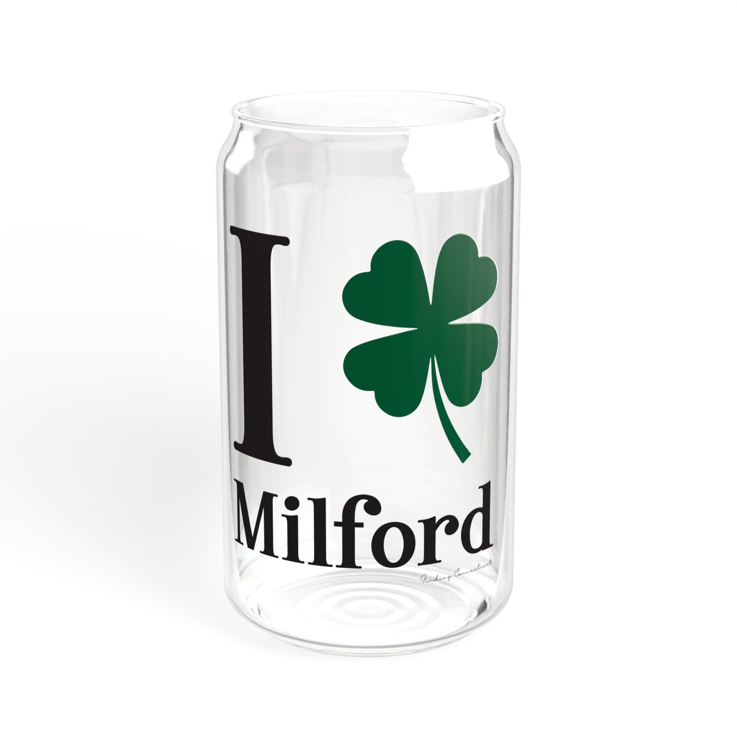 I Clover Milford Sipper Glass, 16oz