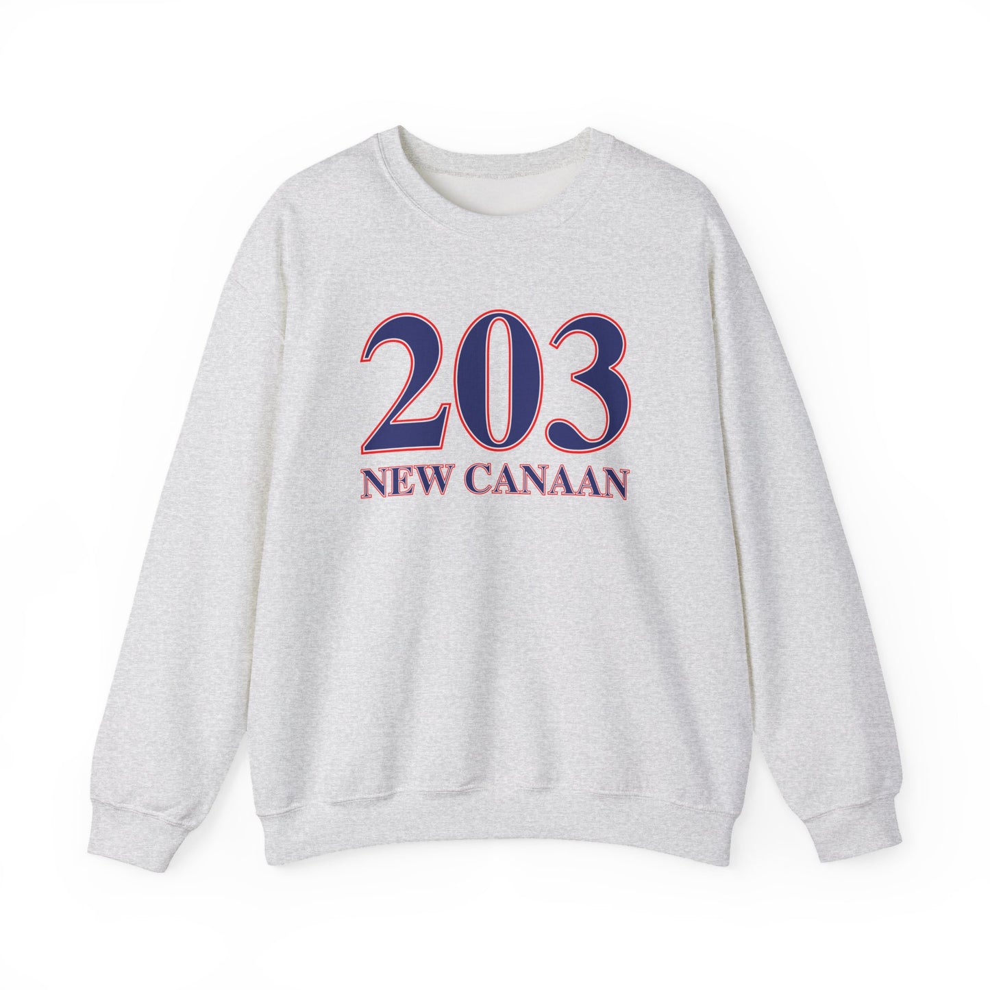 203 New Canaan Red White & Blue Unisex Heavy Blend™ Crewneck Sweatshirt