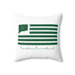 Franklin Connecticut St. Patrick’s Day Flag Spun Polyester Square Pillow