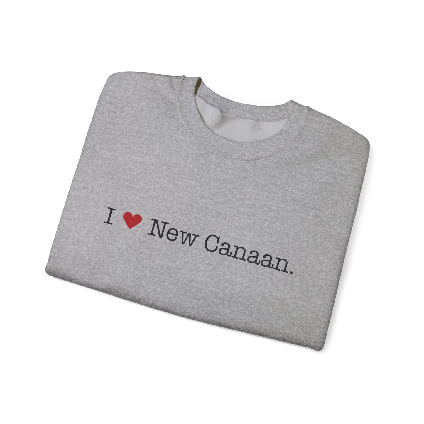 I Heart New Canaan. Unisex Heavy Blend™ Crewneck Sweatshirt