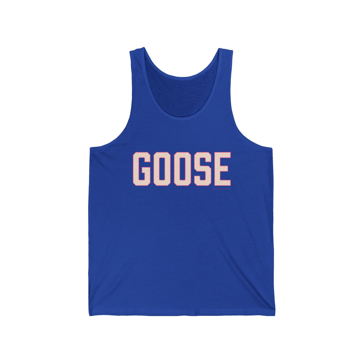 Goose Zip Code - Peach & Pink Unisex Jersey Tank Top