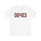 06403 Beacon Falls Connecticut Zip Code Jersey Short Sleeve T-Shirt