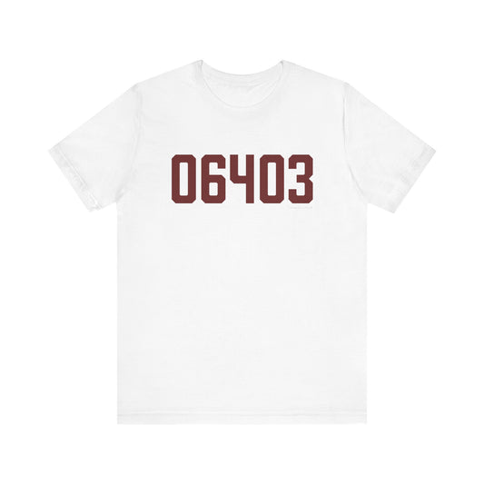 06403 Beacon Falls Connecticut Zip Code Jersey Short Sleeve T-Shirt