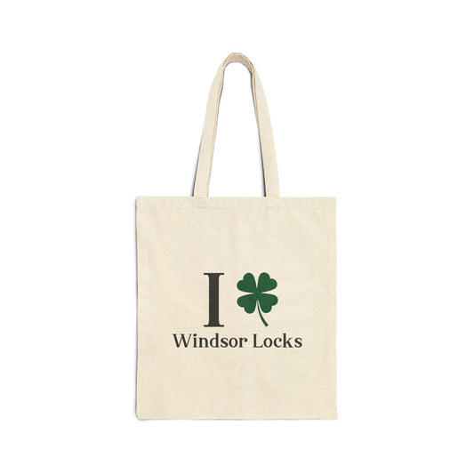 I Clover Windsor Locks Cotton Canvas Tote Bag