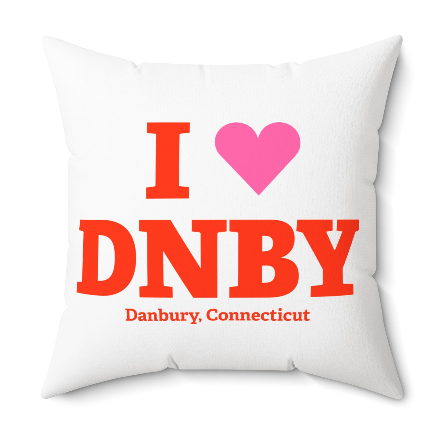 I Heart DNBY Spun Polyester Square Pillow