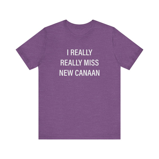 I Really Really Miss New Canaan Unisex Jersey Short Sleeve Tee