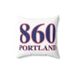 860 Portland Red, White & Blue Spun Polyester Square Pillow