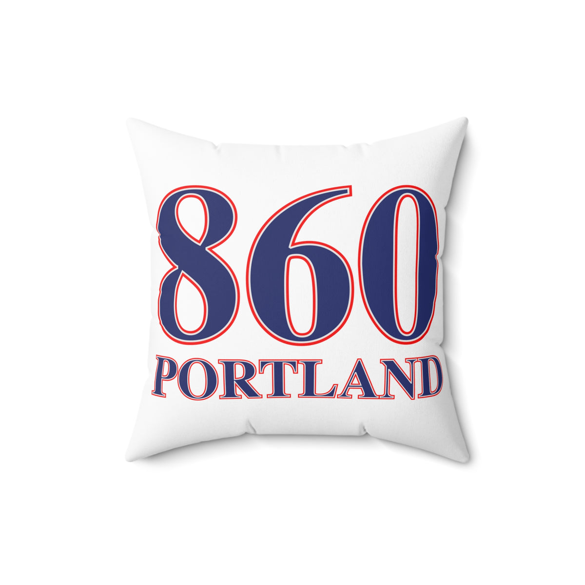 860 Portland Red, White & Blue Spun Polyester Square Pillow
