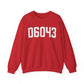 06043 Bolton CT Zip Code Unisex Heavy Blend™ Crewneck Sweatshirt
