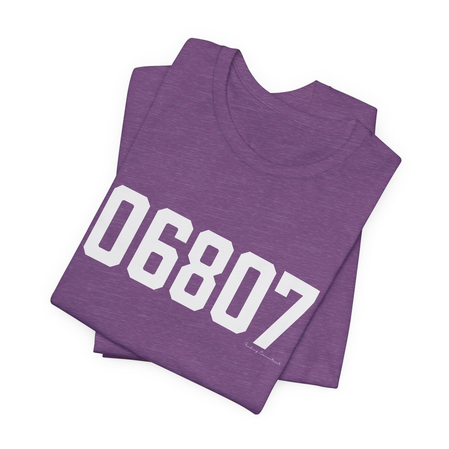 06807 - Greenwich CT Zip Code Unisex Jersey Short Sleeve T-Shirt