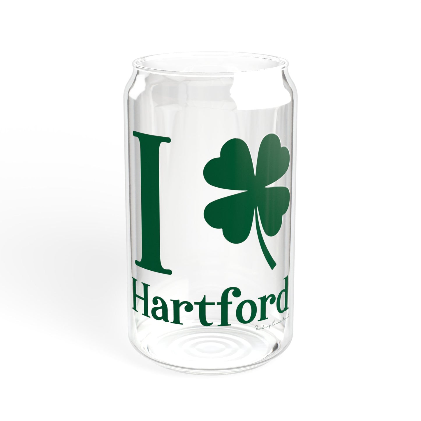 I Clover Hartford Sipper Glass, 16oz