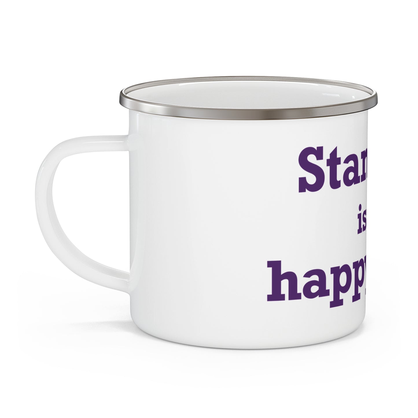 Stamford Is My Happy Place Enamel Camping Mug