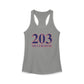 203 Silvermine Red, White & Blue Women's Ideal Racerback Tank Top