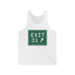Vintage Exit 31 Merritt Parkway Sign Unisex Jersey Tank Top