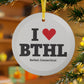 I Heart BTHL Glass Ornaments