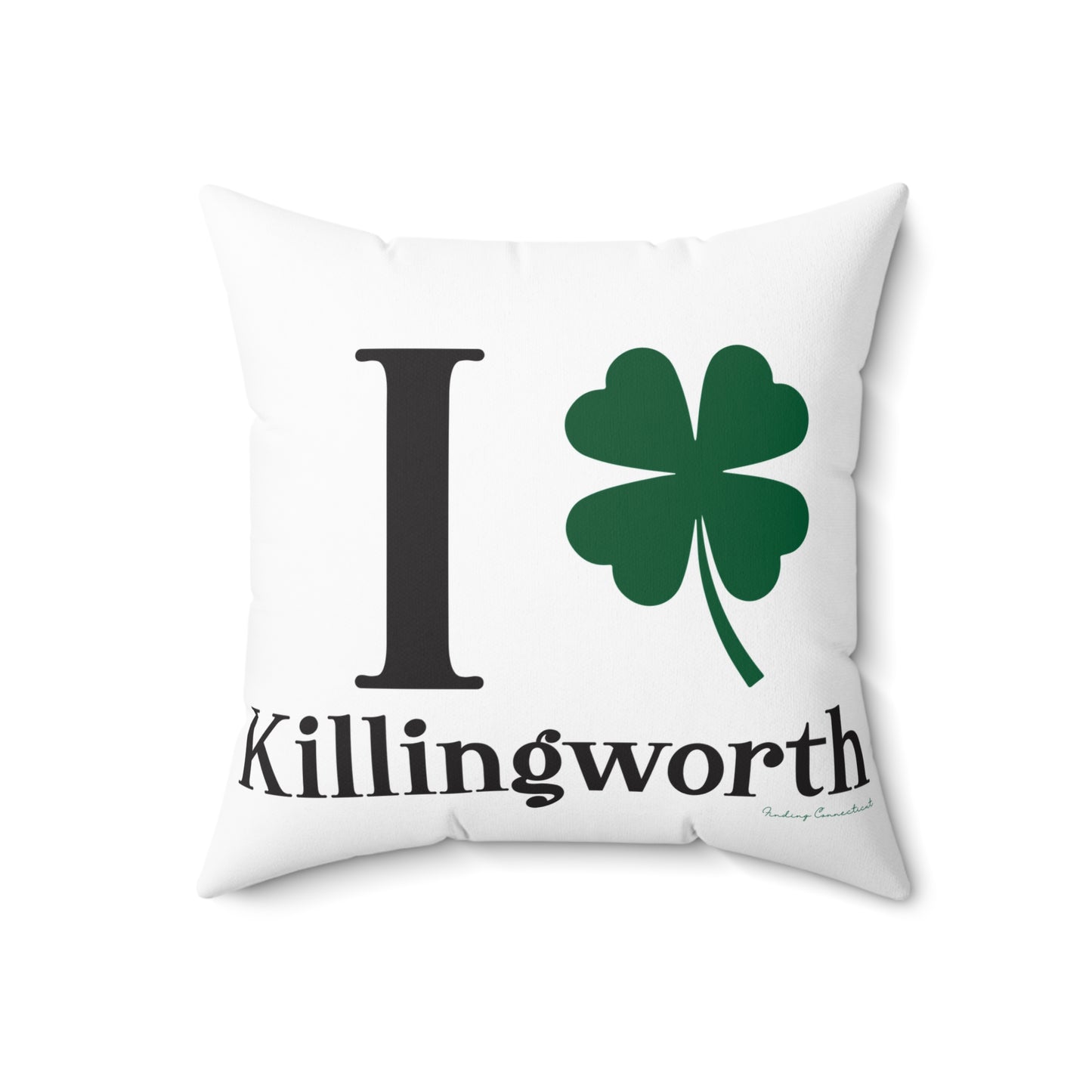 I Clover Killingworth Spun Polyester Square Pillow