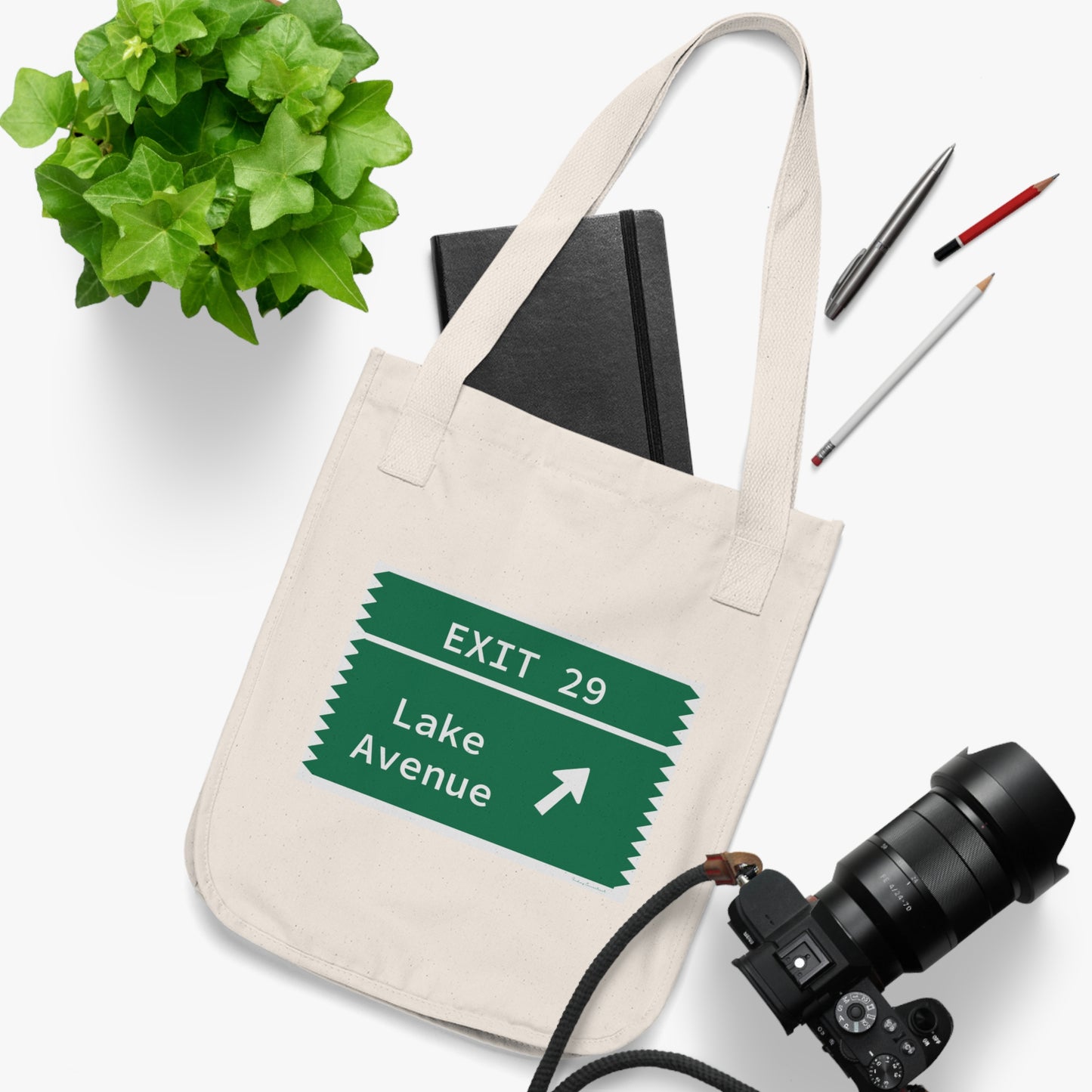 Vintage Merritt Parkway Exit 29 Sign Organic Canvas Tote Bag