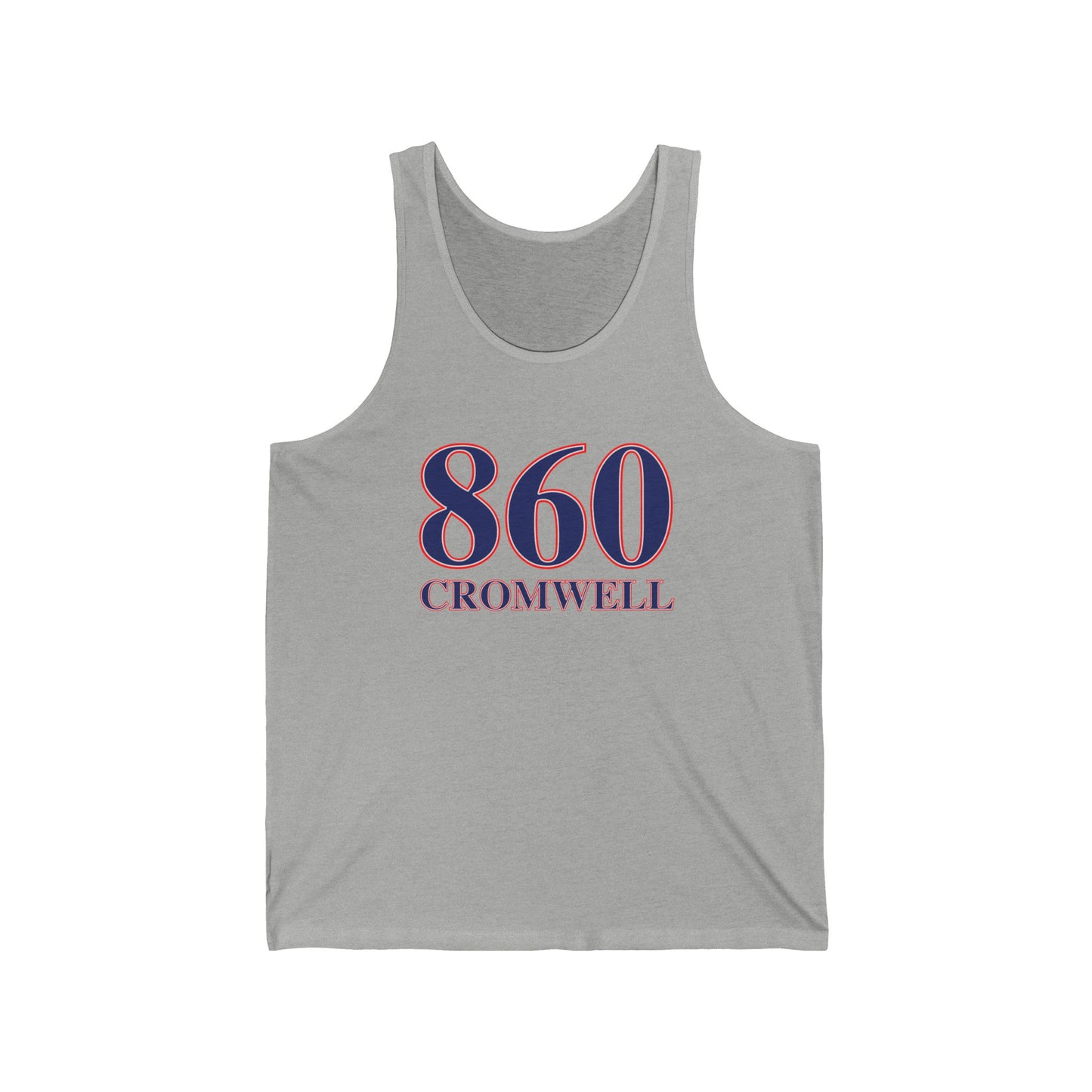 860 Cromwell Red White & Blue Unisex Jersey Tank Top