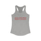 Just a kid from New Canaan Women's Ideal Racerback Tank Top