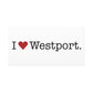 I Heart Westport. Matte Canvas, Stretched, 1.25"