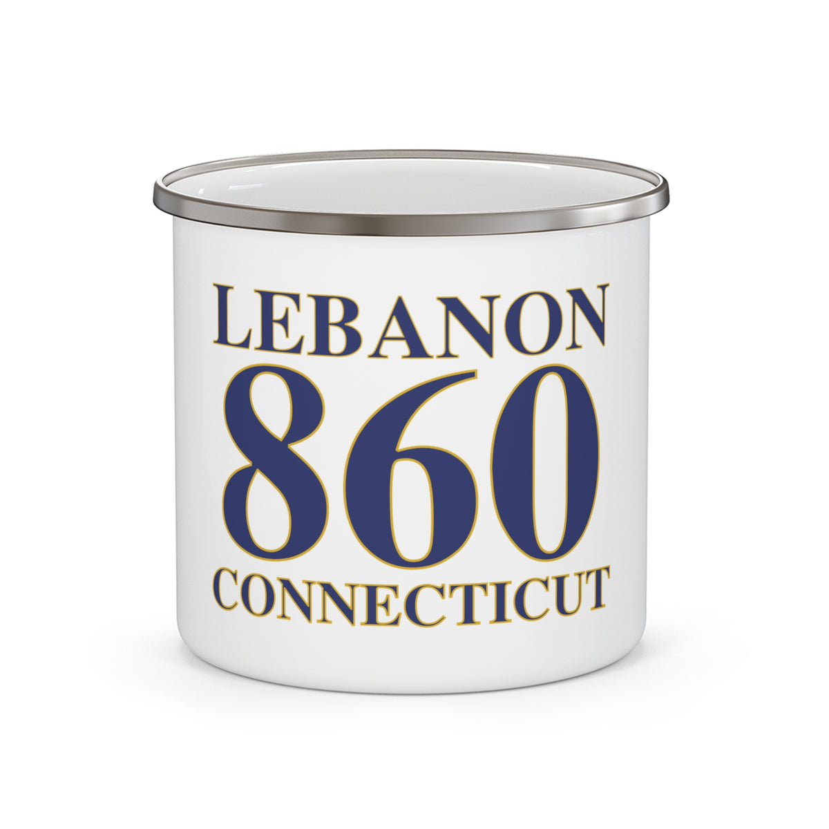 Lebanon 860 Connecticut Enamel Camping Mug