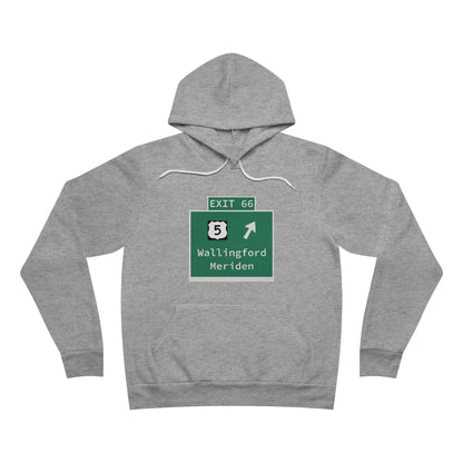 Vintage WCP Exit 66 Sign Unisex Sponge Fleece Pullover Hoodie