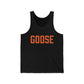 Goose Zip Code - Orange & Green Unisex Jersey Tank Top