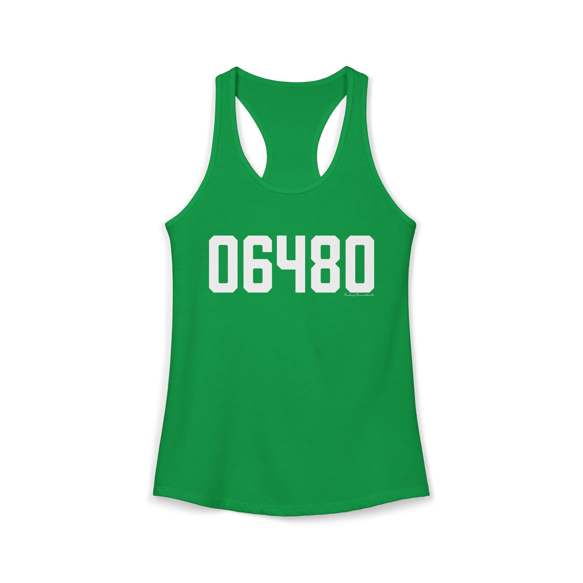 06480 Portland CT Zip Code Women's Ideal Racerback Tank Top