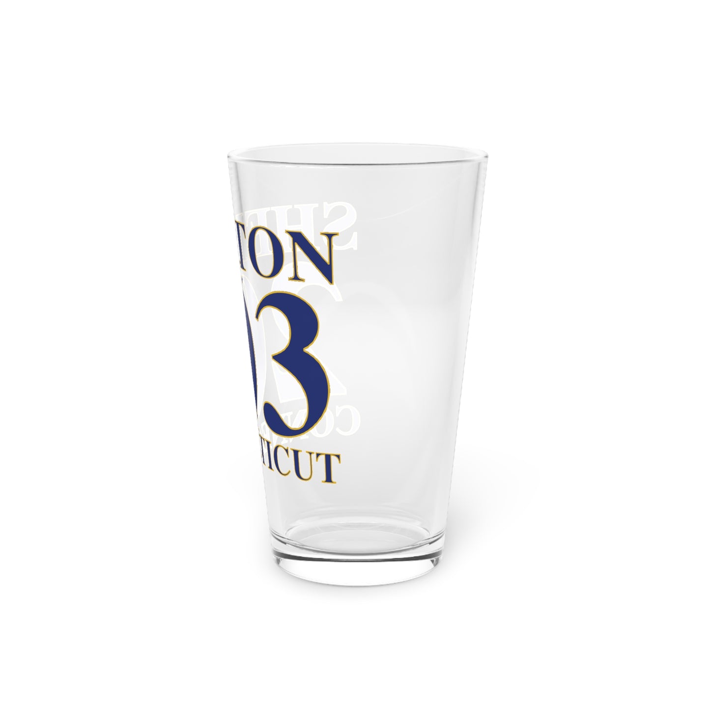 Shelton 203 Connecticut Pint Glass, 16oz